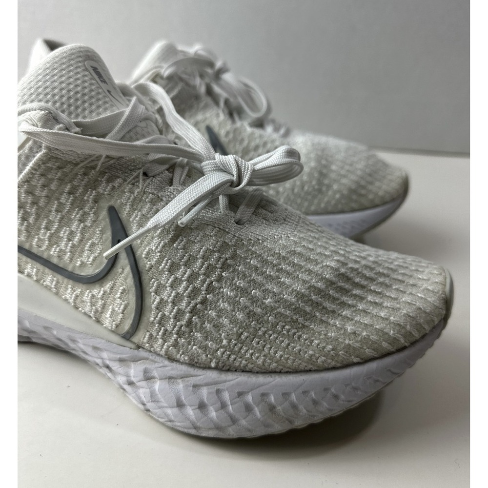 Nike React Infinity Run Flyknit 3 Shoes White Grey Kumquat Mens 11.5 DH5392-100 - Picture 6 of 16